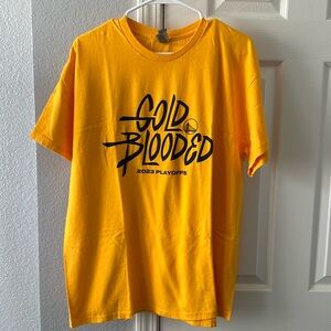 EUC Gold Blooded Golden State Warriors 2023 Playoffs shirt sz XL